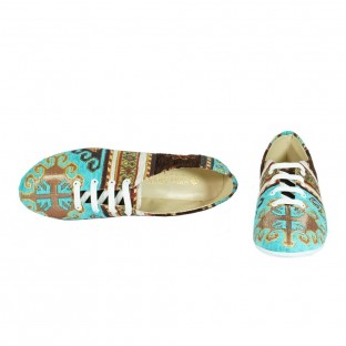 Textile Lace Up Shoes - Textile Shoes $i