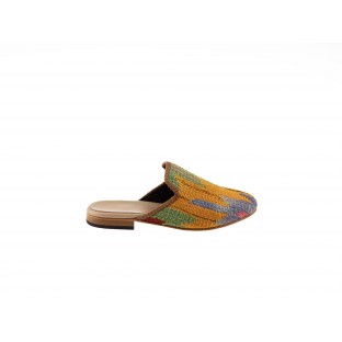 Women Kilim Slippers - Kilim Shoes $i