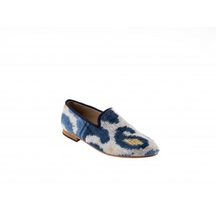 Women Silk Velvet Smoking Shoes - Silk Velvet Shoes $i