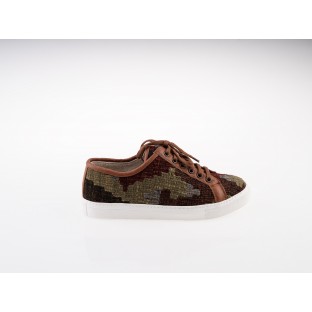 Kilim Lace-Up Sneakers  - Kilim Shoes  $i