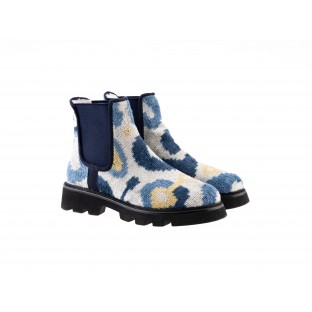 Velvet Silk Boot  - Silk Velvet Shoes  $i