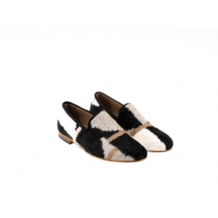 Women Silk Velvet Smoking Shoes  - Silk Velvet Shoes  $i